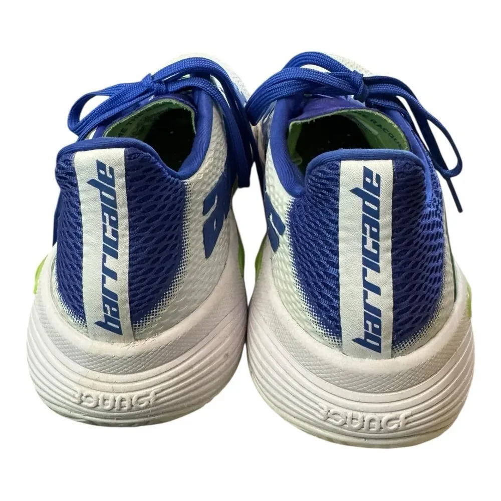 Adidas Men’s Barricade White Sonic Ink Tennis Shoes Sneakers 7